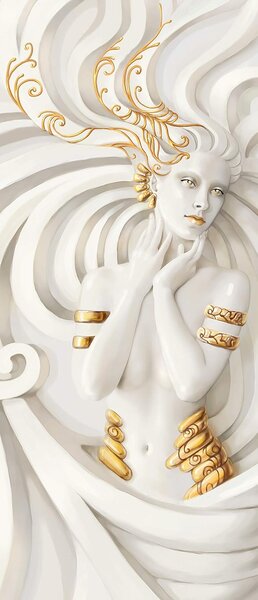 Fototapeta na dveře GOLDEN MERMAID 86x200 cm