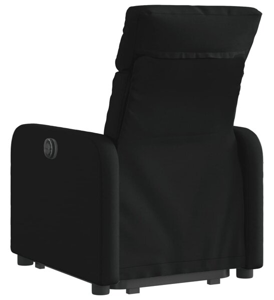 Zvedací polohovací křeslo černé textil 3206701