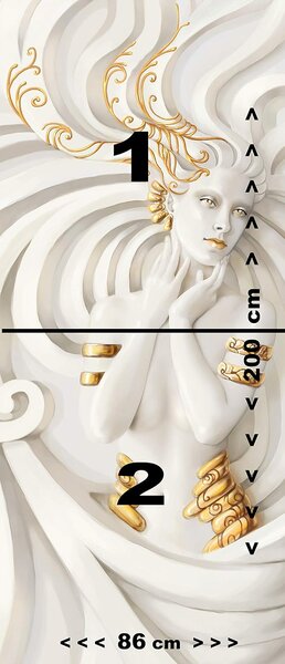 Fototapeta na dveře GOLDEN MERMAID 86x200 cm