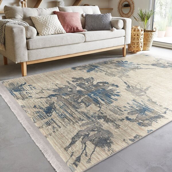 Modro-béžový koberec 80x150 cm – Mila Home