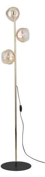 Brilagi - Stojací lampa VULCANO 3xG9/8W/230V zlatá/kouřová béžová
