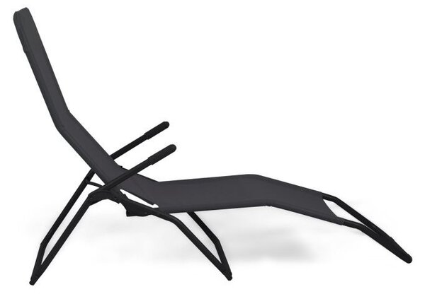 Zahradní lehátko Maderos, černá