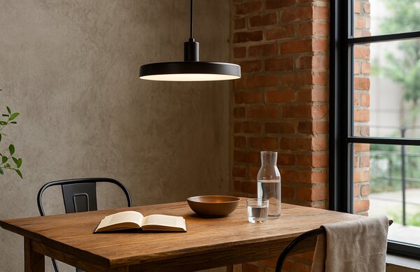 Černé kovové závěsné světlo Nova Luce Chioto 36 cm