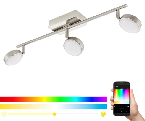 Eglo 97716 - LED RGB Bodové svítidlo CORROPOLI-C 3xLED/5W/230V