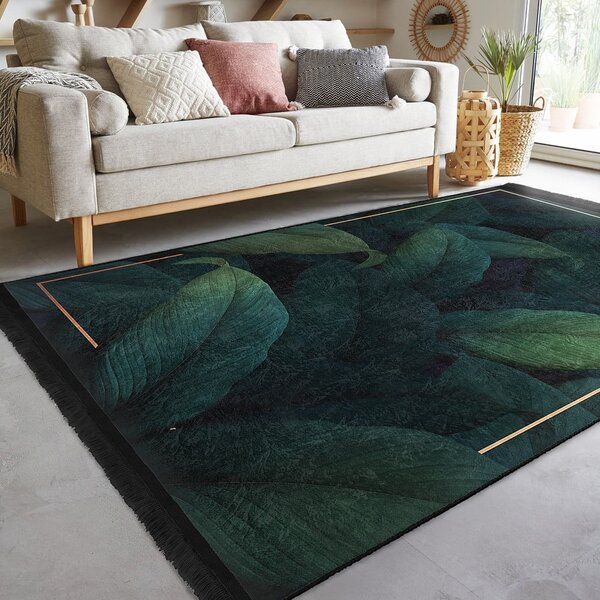 Pratelný koberec v petrolejové barvě 80x150 cm Unique – Mila Home