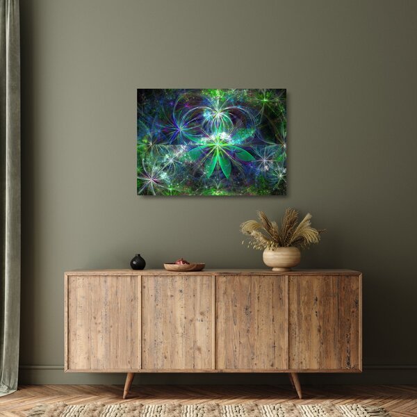 Skleněný obraz - Abstraktní geometrické tvary (70x50 cm)