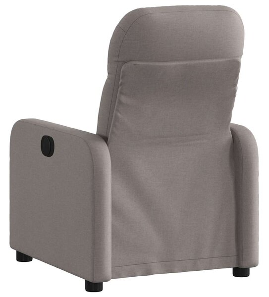Elektrické polohovací křeslo taupe textil 3206784