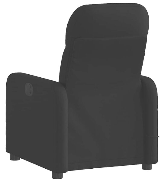 Masážní křeslo s polohovacím mechanismem, černé, látkové 3206937