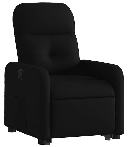 Zvedací polohovací křeslo černé textil 3206797