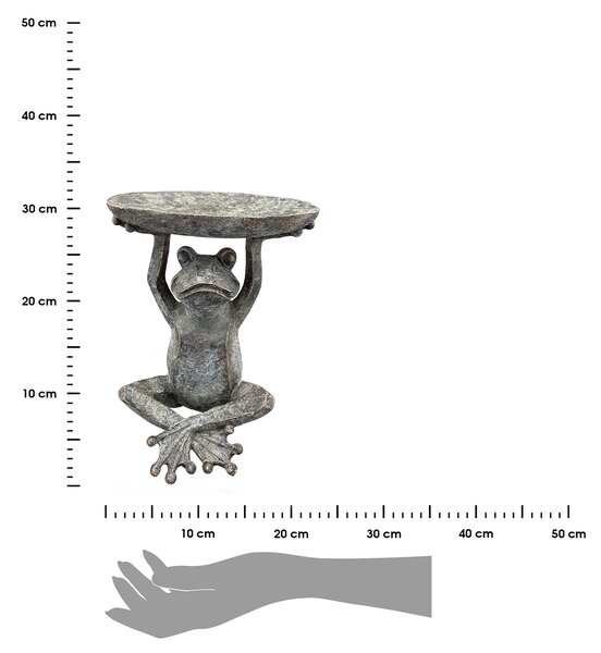 Napajedlo pro ptáky Frog2, 29,5x23 cm, magnesium, šedá