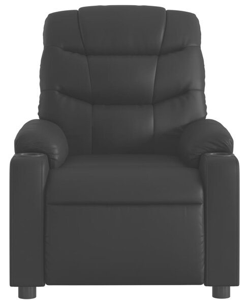 Masážní polohovací křeslo černé, umělá kůže 3206847