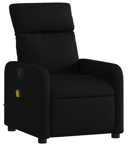 Masážní křeslo s polohovacím mechanismem, černé, látkové 3206865