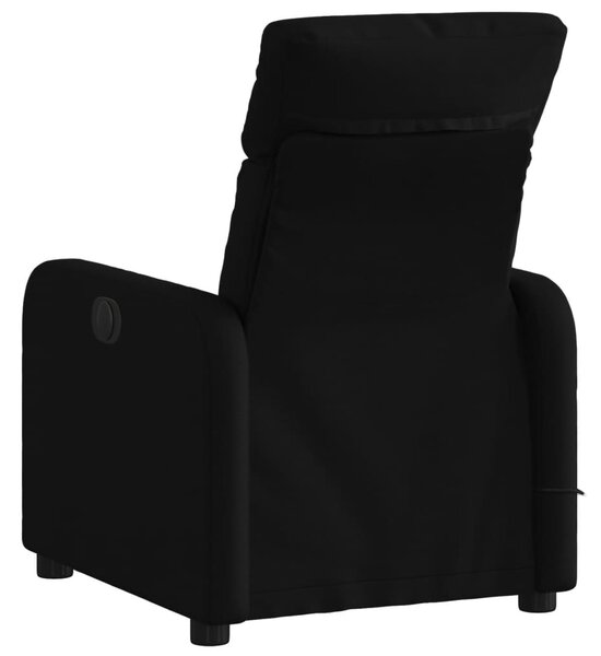 Masážní křeslo s polohovacím mechanismem, černé, látkové 3206865