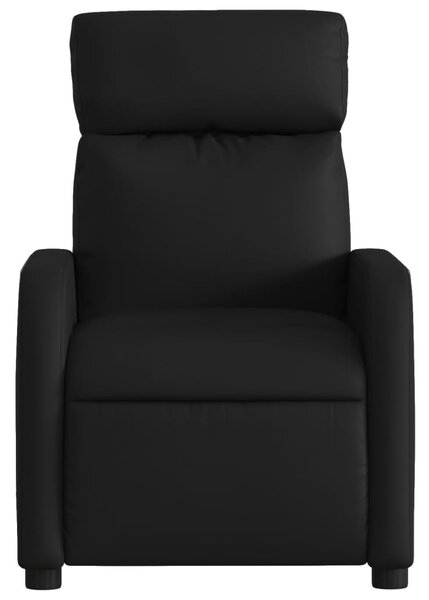 Masážní polohovací křeslo černé, umělá kůže 3206875
