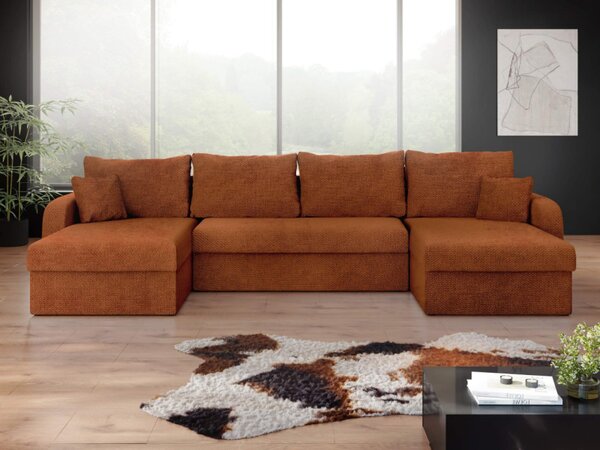 Rohová rozkládací pohovka Dalmir U Lux, Potah: Flow 09 5903211493225