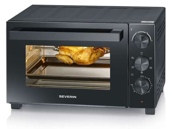 Pečicí mini trouba Severin TO 2075 – 30 l, 1500 W, černá