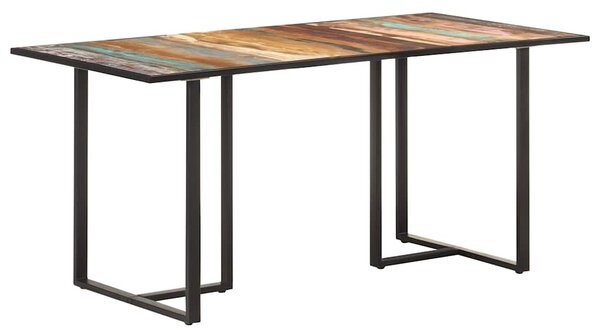 Jídelní stůl 160 cm masivní regenerované dřevo 320694