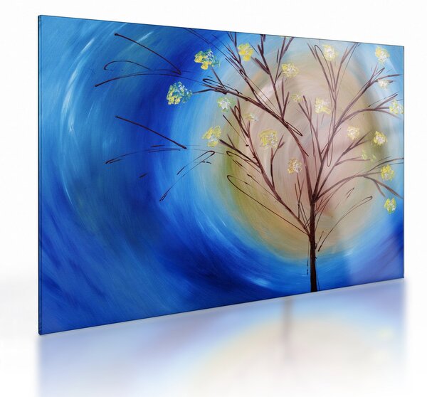 Skleněný obraz - Strom zakrývající slunce (70x50 cm)