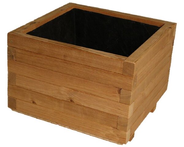 Dřevěný květináč Flor THERMOWOOD 42×42×31 cm, česká výroba