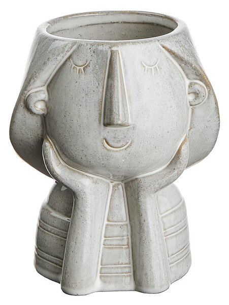 REBECCA Květináč 11 x 10 cm - béžová