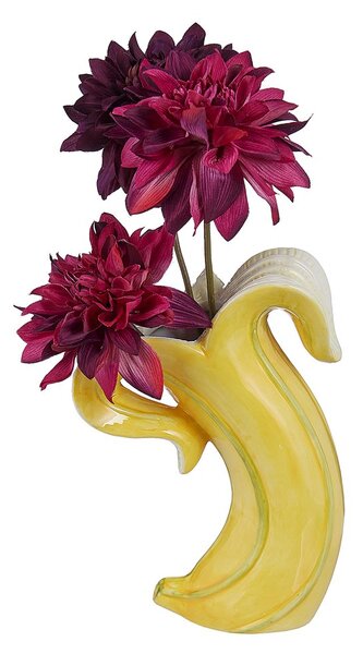 BANANA Váza 24 cm - žlutá