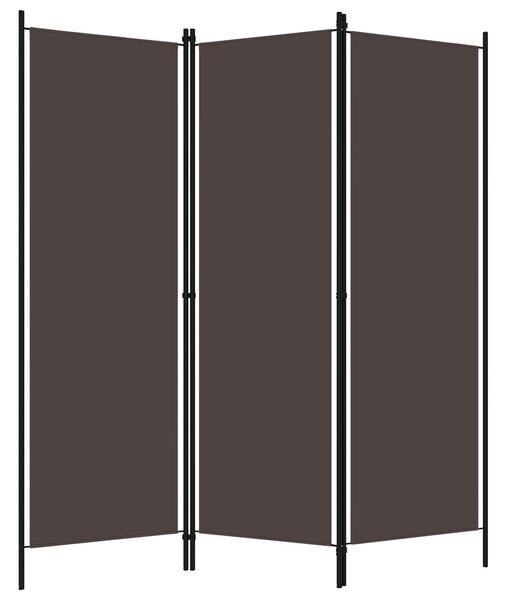 3dílný paraván hnědý 150 x 180 cm 320716