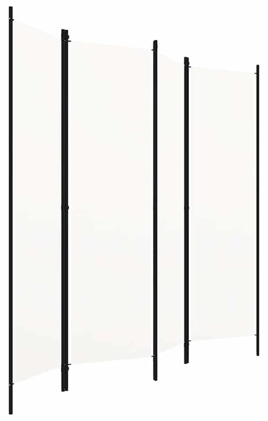 4dílný skládací paraván bílý 200 x 180 cm 320719