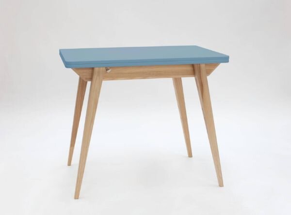 ENVELOPE Rozkládací jídelní stůl 90x65cm modrý