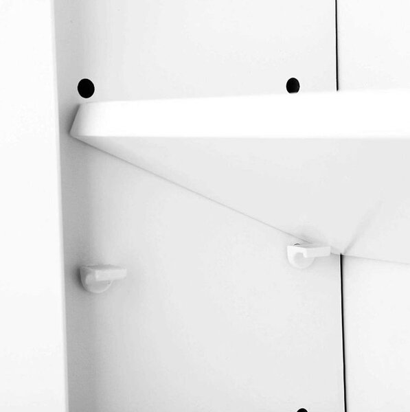 Závěsná skříňka do koupelny bílá, 60x20x70 cm