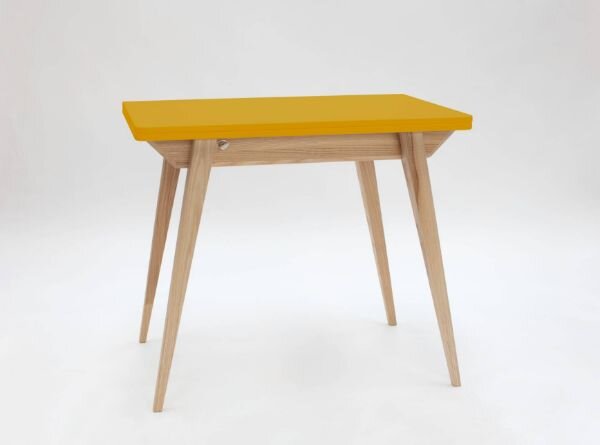 ENVELOPE Rozkládací jídelní stůl 90x65cm žlutý