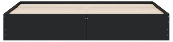 Rám postele se zásuvkami černý 160 x 200 cm kompozitní dřevo 3207260