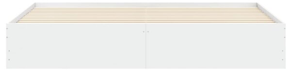 Rám postele se zásuvkami bílý 160 x 200 cm kompozitní dřevo 3207259