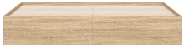Rám postele se zásuvkami dub sonoma 160x200 cm kompozitní dřevo 3207261