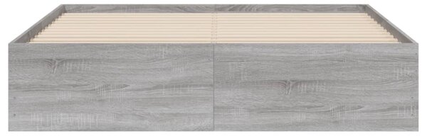Rám postele se zásuvkami šedý sonoma 150 x 200 cm kompozit 3207271