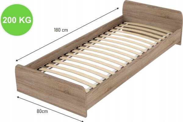 E-stelaze Lamelový Rošt do postele 70x140 cm 11 pružných lamel 95kg ventilace stabilní