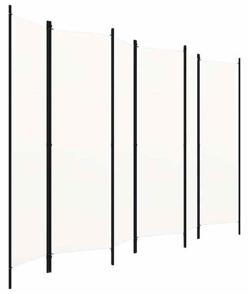 6dílný paraván bílý 300 x 180 cm 320727