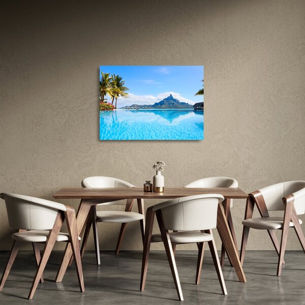 Skleněný obraz - Bora-Bora, Francouzská Polynésie (70x50 cm)