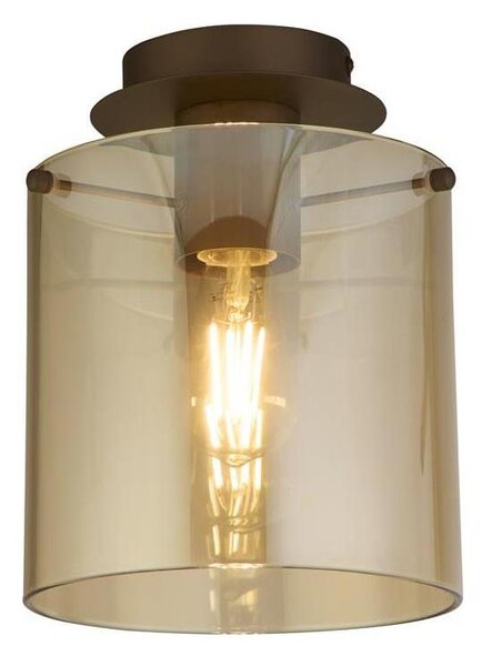 Searchlight 88911-1MO - Stropní svítidlo SWEDEN 1xE27/60W/230V pr.22 cm hně/kouř