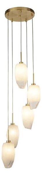 Searchlight 23146-5SB - Lustr na lanku ROCKY 5xG9/33W/230V