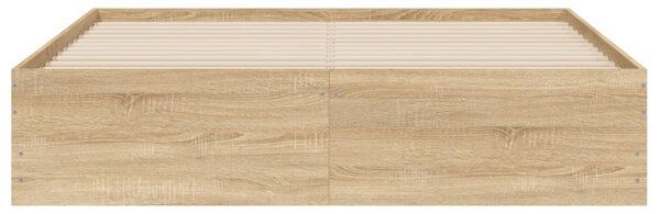 Rám postele se zásuvkami dub sonoma 140x190 cm kompozitní dřevo 3207303