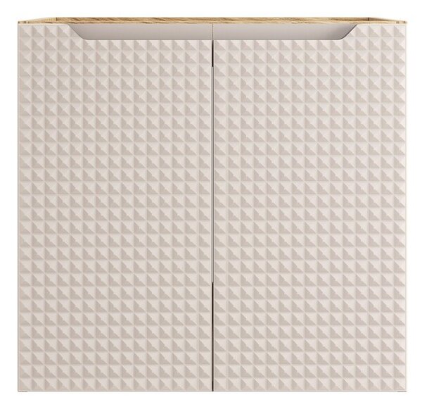 Comad Závěsná umyvadlová skříňka Luxor Beige 82-60-2D béžová/dub olejovaný