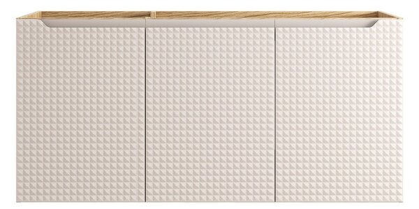 Comad Závěsná umyvadlová skříňka Luxor Beige 82-120-3D béžová/dub olejovaný