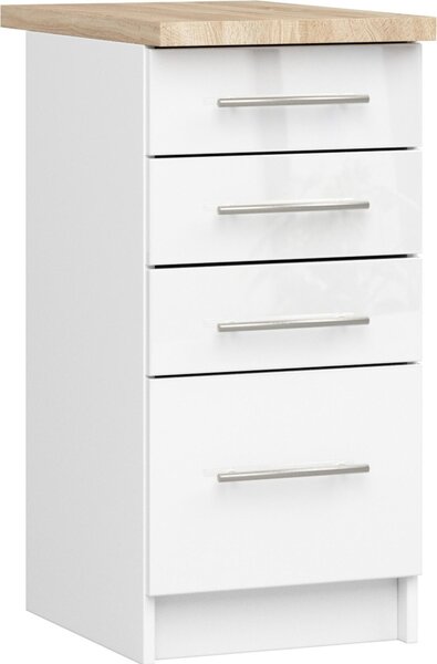 AKORD Furniture Factory KS0POLIBIABIAPOL016, Bílá, 16 mm, 4 zásuvka/zásuvek, 460 mm, 400 mm, 850 mm
