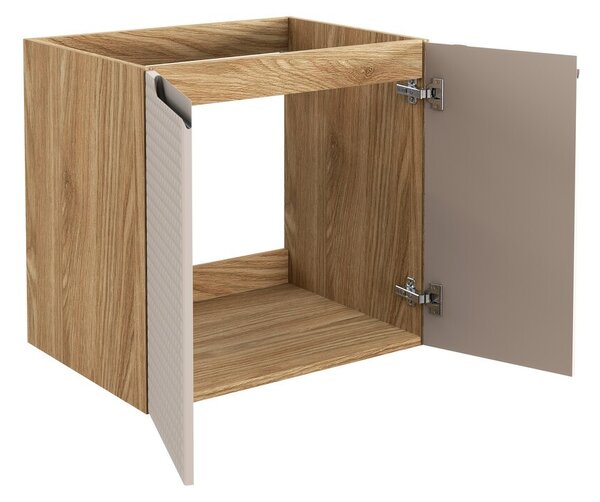 Comad Závěsná umyvadlová skříňka Luxor Beige 82-60-2D béžová/dub olejovaný