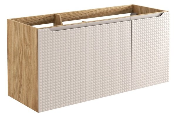 Comad Závěsná umyvadlová skříňka Luxor Beige 82-120-3D béžová/dub olejovaný