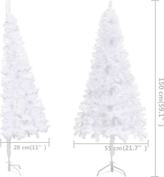 VidaXL Umělý vánoční stromeček PVC a ocel [329168] Barva: Zelená, Velikost: 120 cm