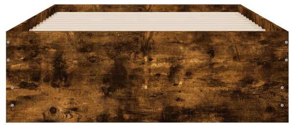 Rám postele se zásuvkami kouřový dub 75x190 cm kompozitní dřevo 3207333