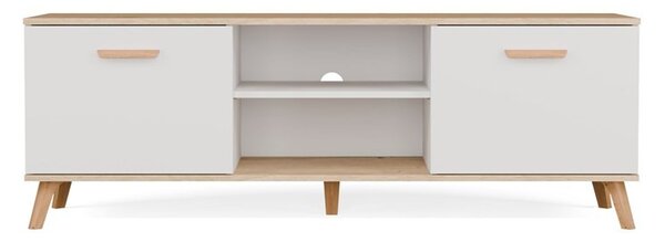 TP Living TV stolek Olympo 150 cm bílý/dub Artisan