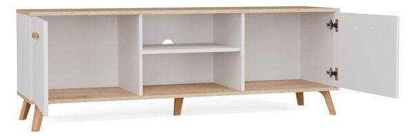 TP Living TV stolek Olympo 150 cm bílý/dub Artisan