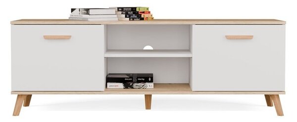 TP Living TV stolek Olympo 150 cm bílý/dub Artisan